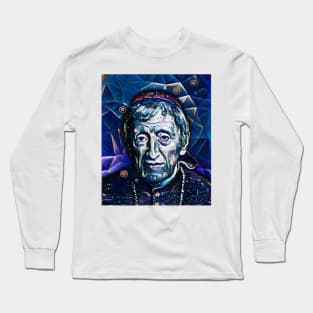 John Henry Newman Dark night Portrait | John Henry Newman Artwork 5 Long Sleeve T-Shirt